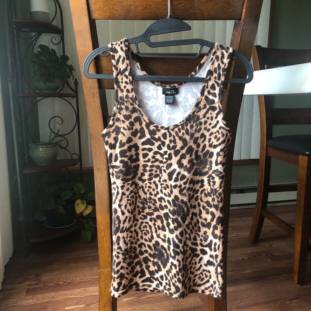 Rue 21 Cheetah Print Tank Top